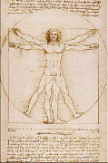 Obraz Leonardo da Vinci - Vitruvian Man  R1-3